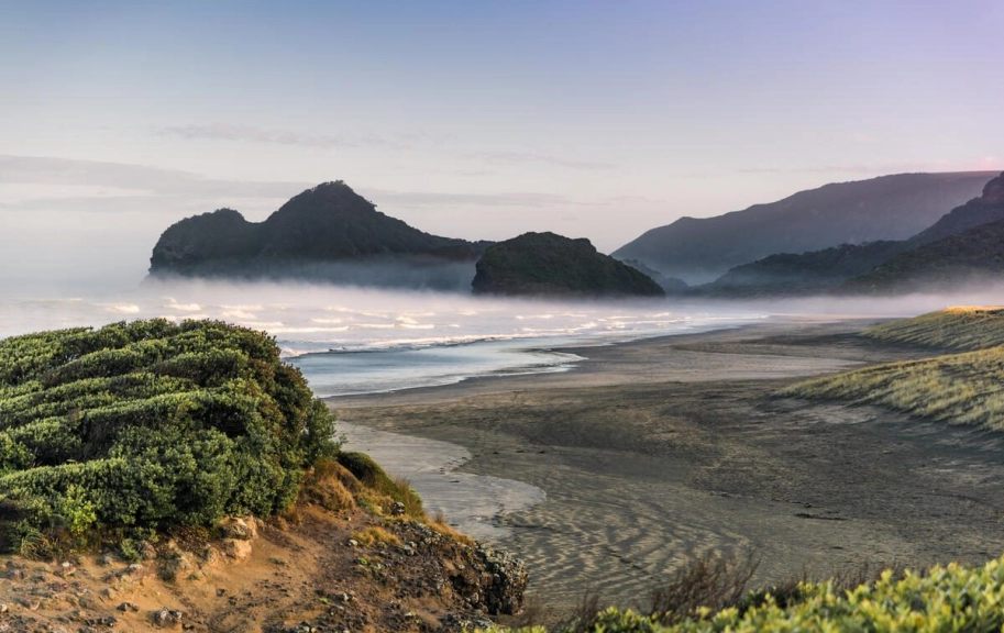 Wild west coast Bethells Te Henga beach with black sand and Waitakere ranges a Wxvdm Vr Z Wxse Qo Crop Resize Wz Ey MD Asbn Vsb Cw3 N Swian Bn Il0